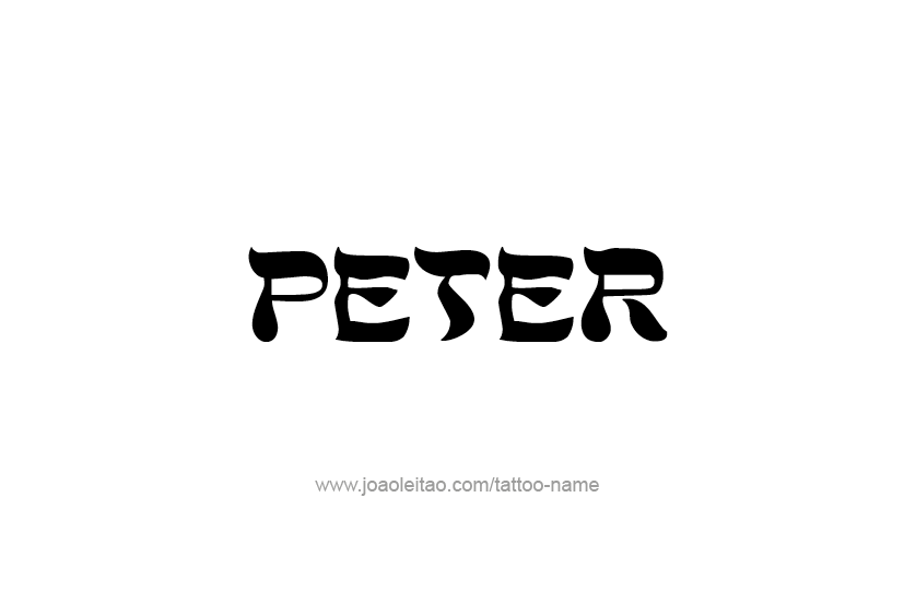 Tattoo Design  Name Peter   