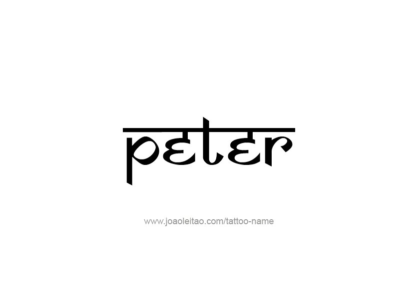 Tattoo Design  Name Peter   