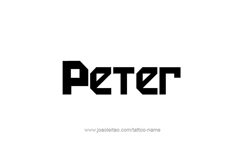 Tattoo Design  Name Peter   