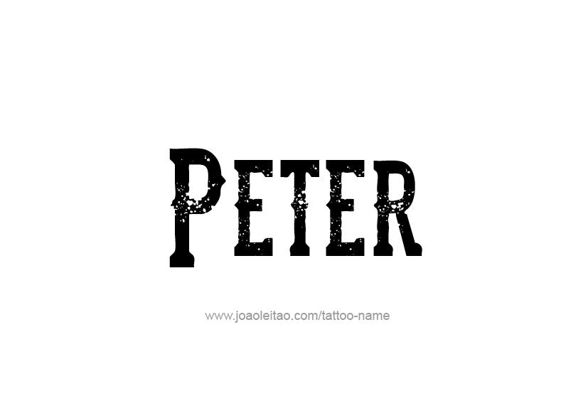 Tattoo Design  Name Peter   