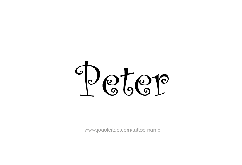 Tattoo Design  Name Peter   