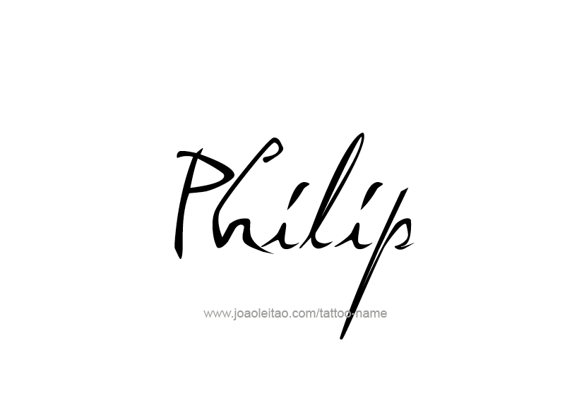 Tattoo Design  Name Philip   