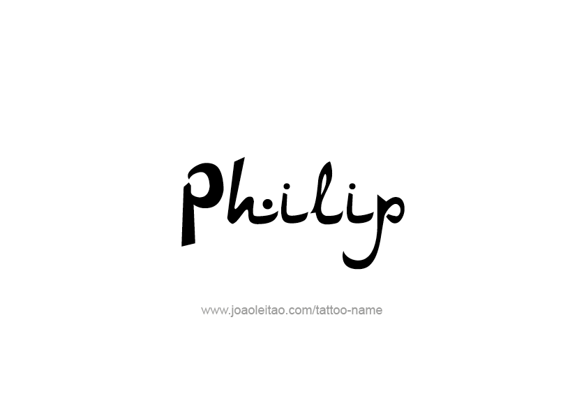 Tattoo Design  Name Philip   