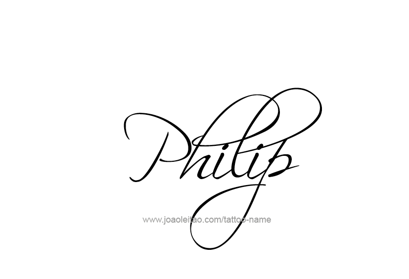 Tattoo Design  Name Philip   