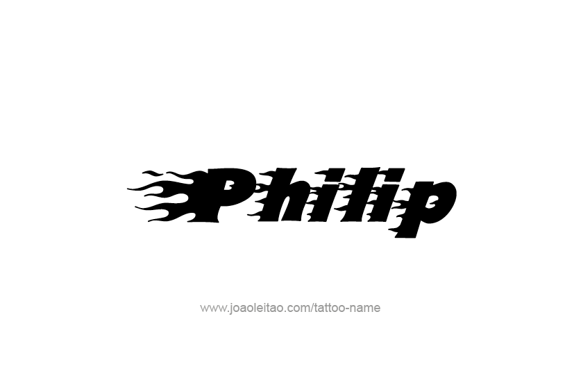 Tattoo Design  Name Philip   