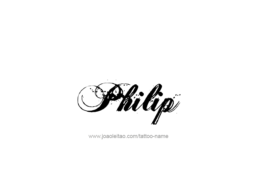 Tattoo Design  Name Philip   