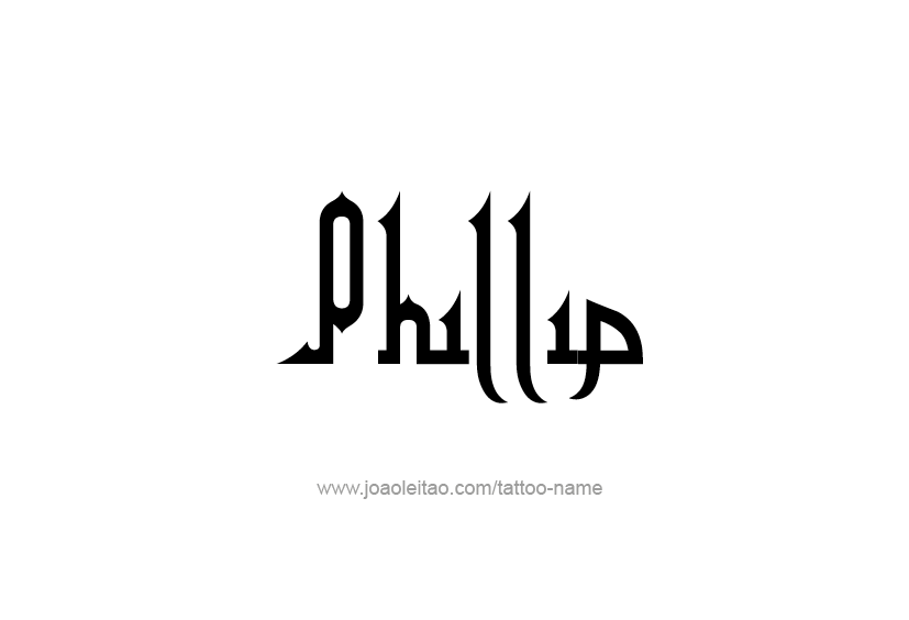 Tattoo Design  Name Phillip   