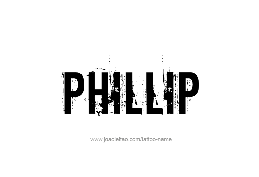 Tattoo Design  Name Phillip   