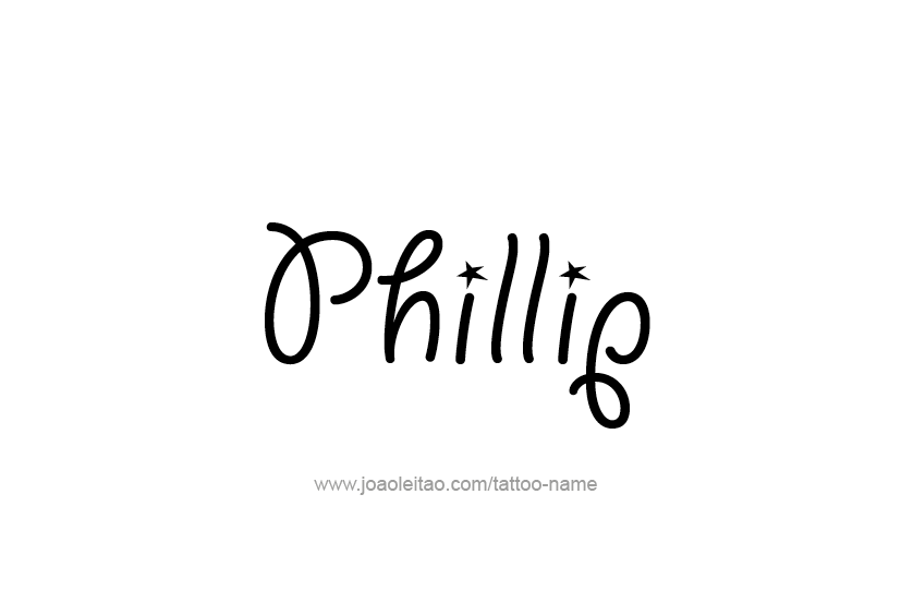 Tattoo Design  Name Phillip   