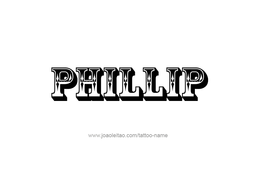 Tattoo Design  Name Phillip   