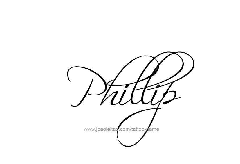 Tattoo Design  Name Phillip   