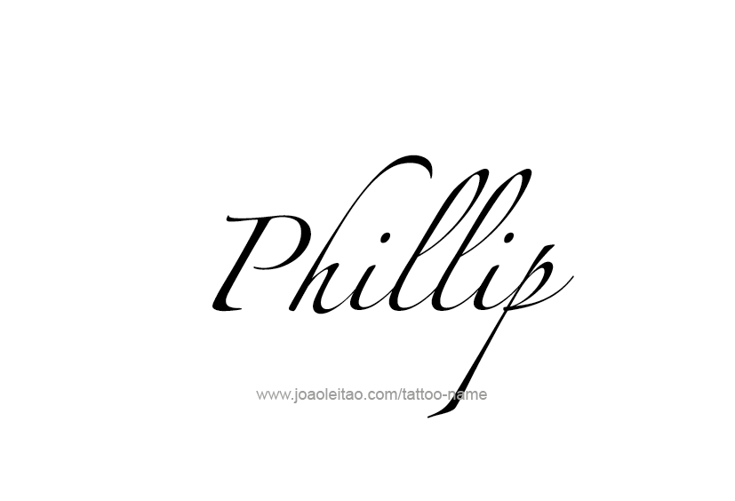 Tattoo Design  Name Phillip   