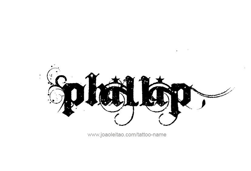 Tattoo Design  Name Phillip   