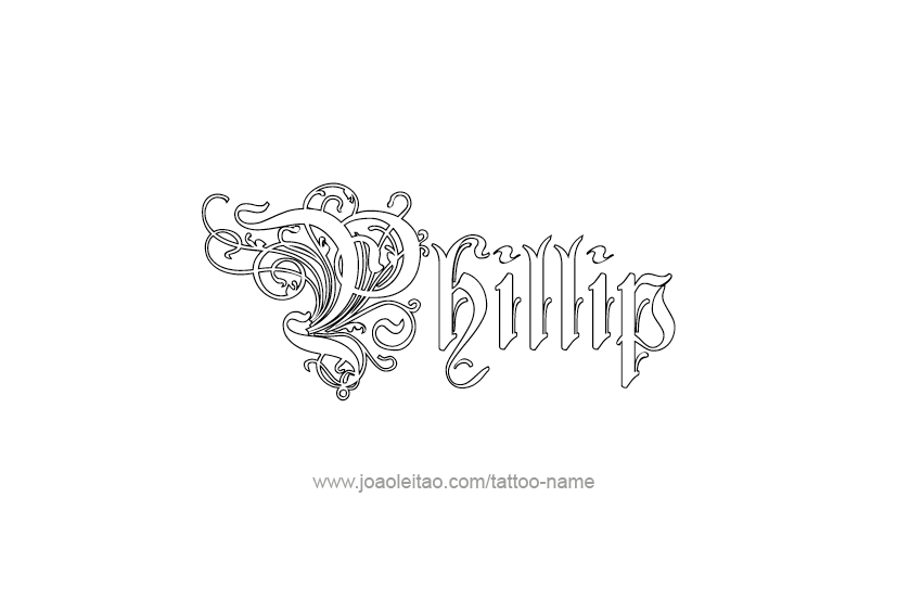 Tattoo Design  Name Phillip   