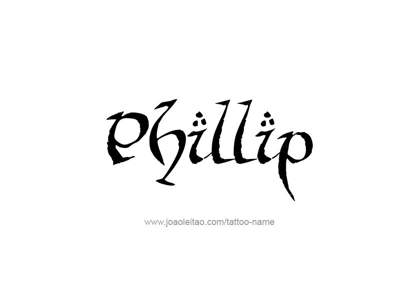 Tattoo Design  Name Phillip   