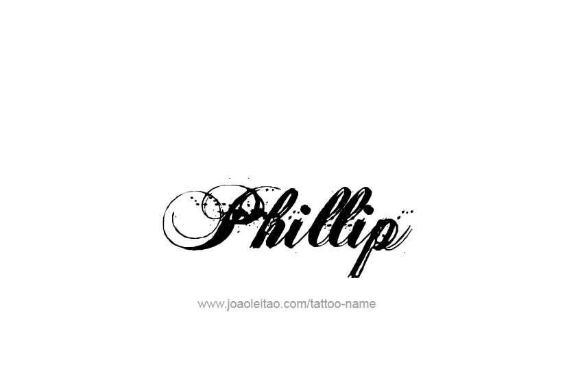 Tattoo Design  Name Phillip   