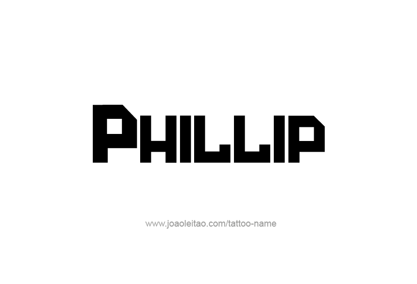 Tattoo Design  Name Phillip   