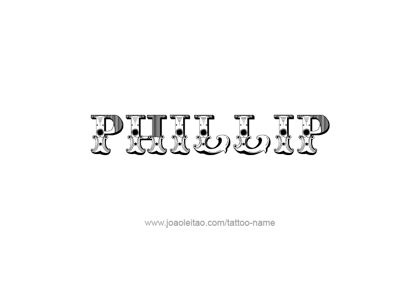 Tattoo Design  Name Phillip   