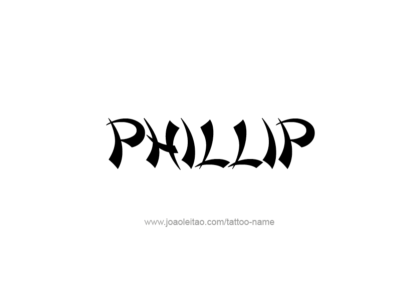 Tattoo Design  Name Phillip