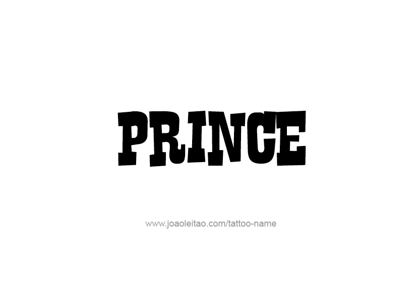 Tattoo Design  Name Prince   