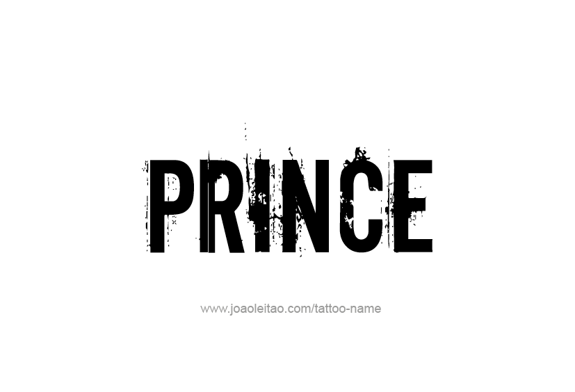 Tattoo Design  Name Prince   