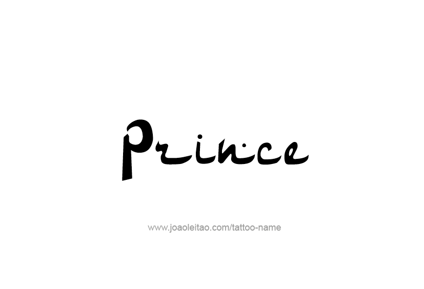 Tattoo Design  Name Prince   