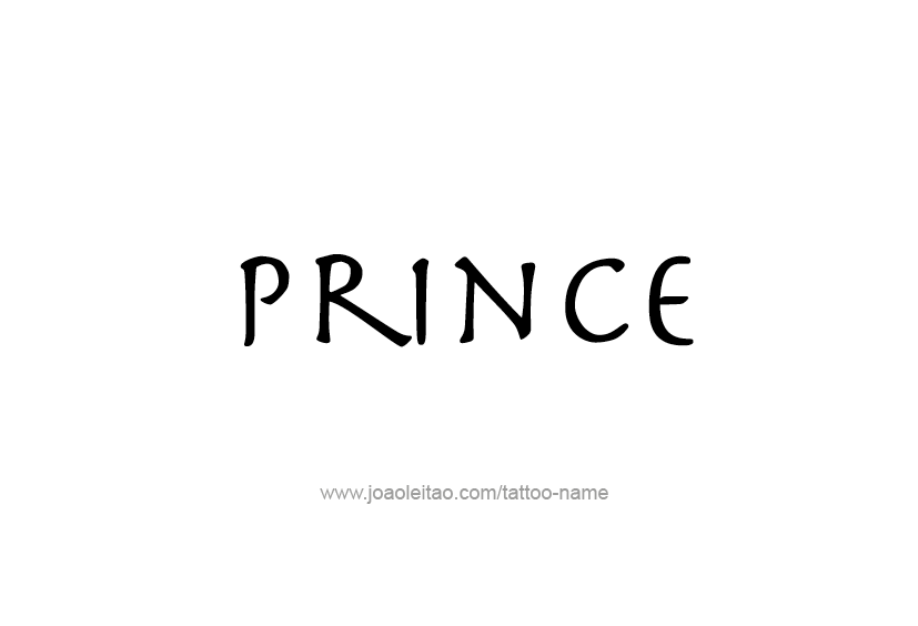 Tattoo Design  Name Prince   