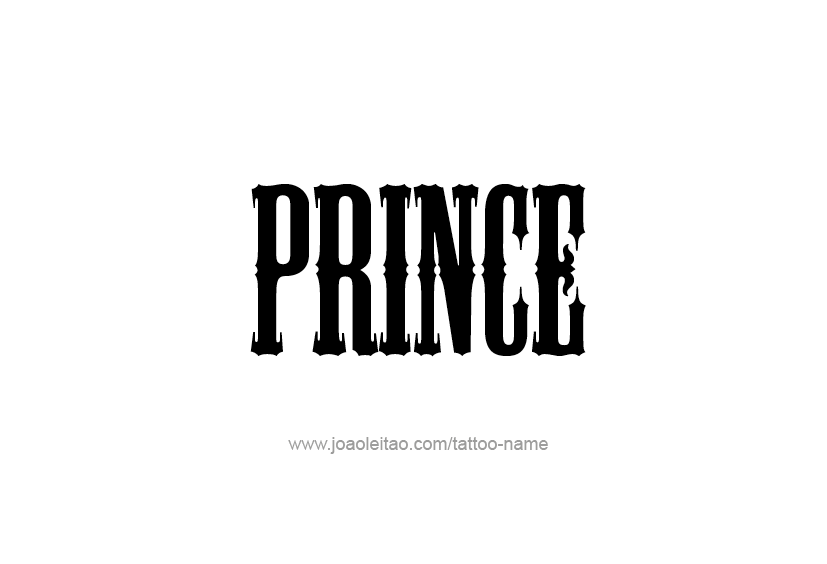 Tattoo Design  Name Prince   