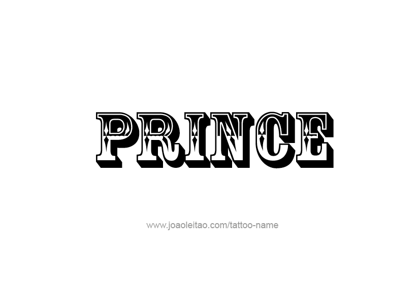 Tattoo Design  Name Prince   