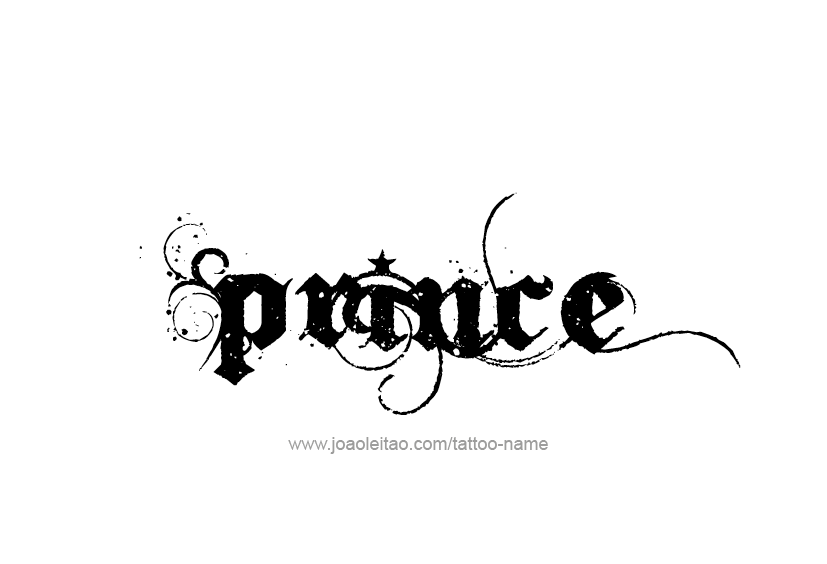 Tattoo Design  Name Prince   