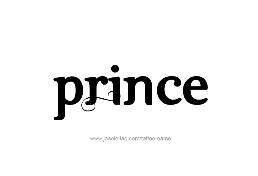 Tattoo Design  Name Prince   