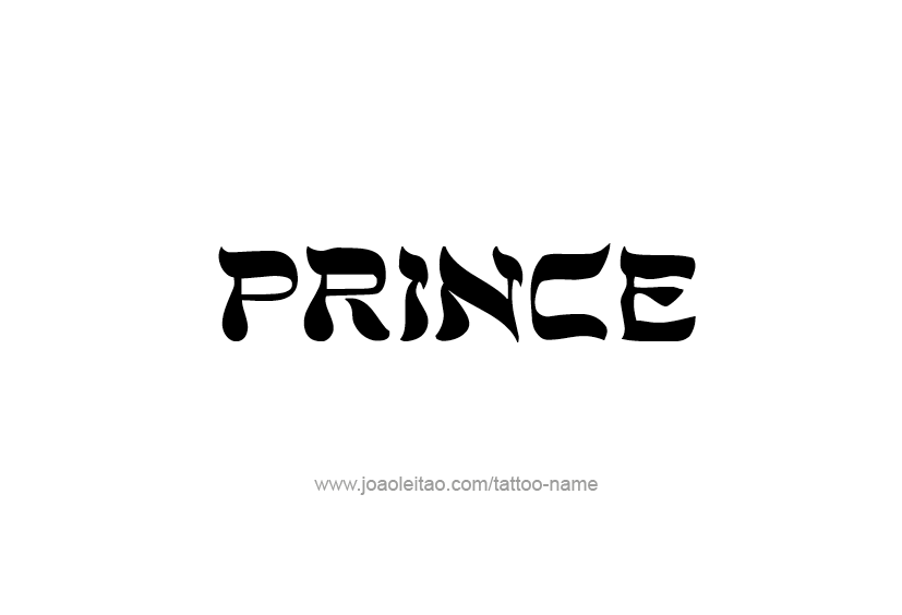 Tattoo Design  Name Prince   
