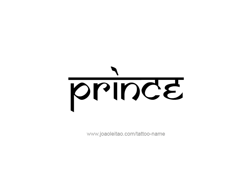 Tattoo Design  Name Prince   