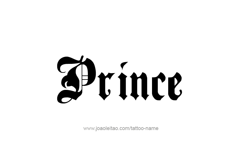 Tattoo Design  Name Prince   