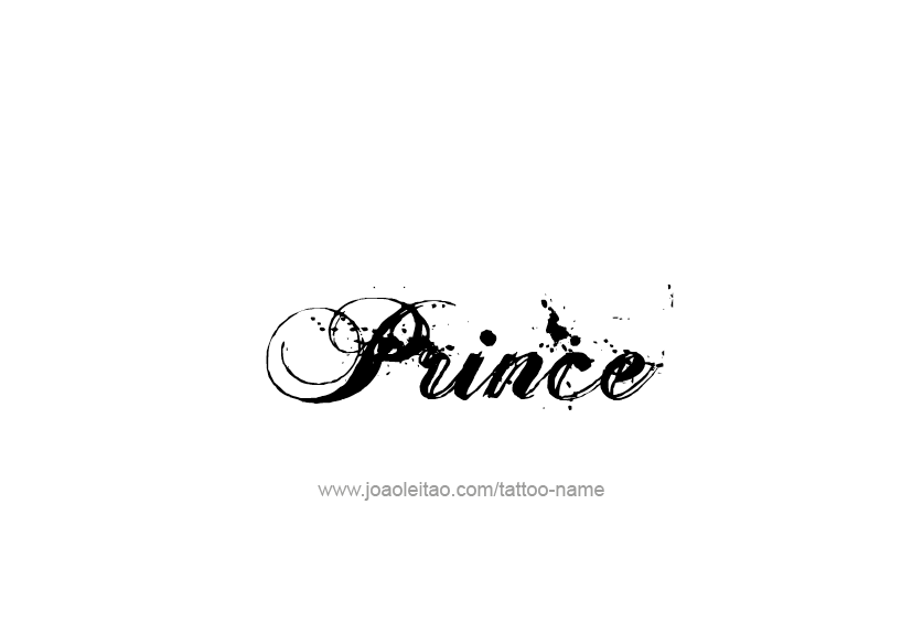 Tattoo Design  Name Prince   