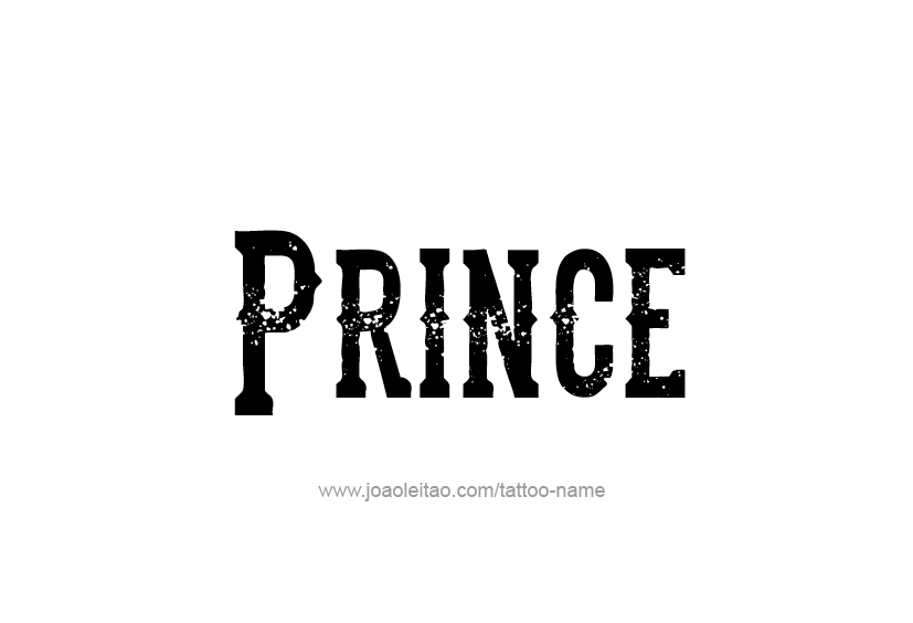 Tattoo Design  Name Prince   