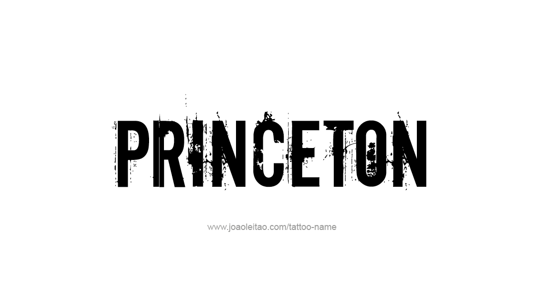 Tattoo Design  Name Princeton   