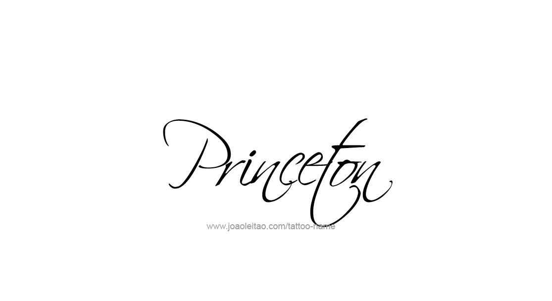 Tattoo Design  Name Princeton   