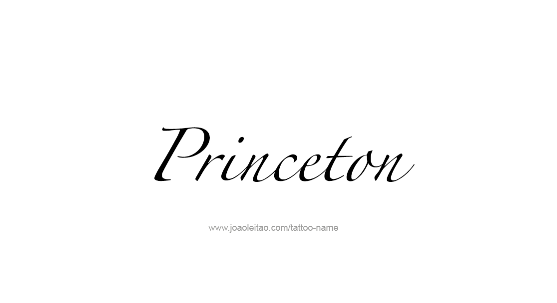 Tattoo Design  Name Princeton   