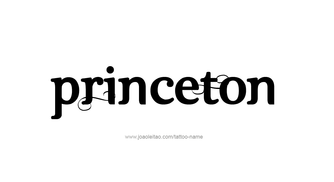 Tattoo Design  Name Princeton   