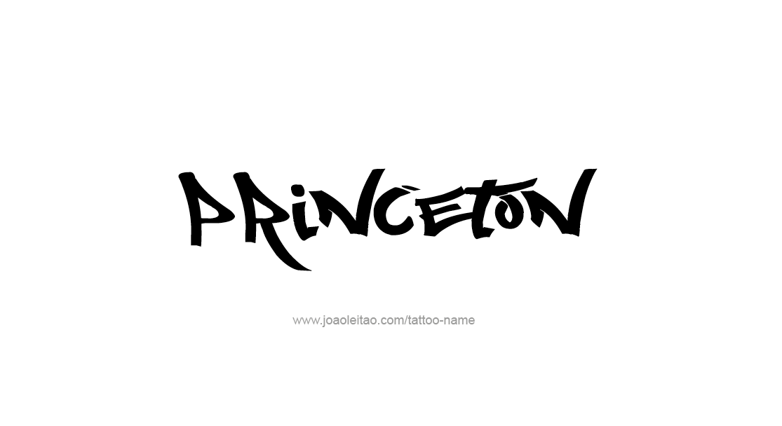 Tattoo Design  Name Princeton   