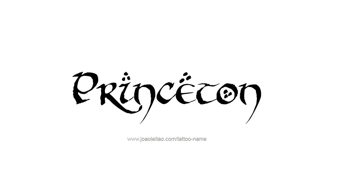 Tattoo Design  Name Princeton   