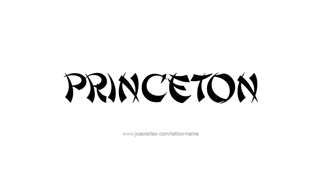 Tattoo Design  Name Princeton