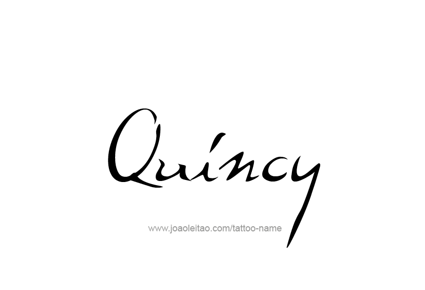 Tattoo Design  Name Quincy   