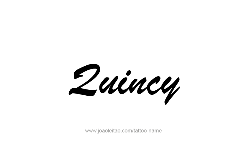 Tattoo Design  Name Quincy   