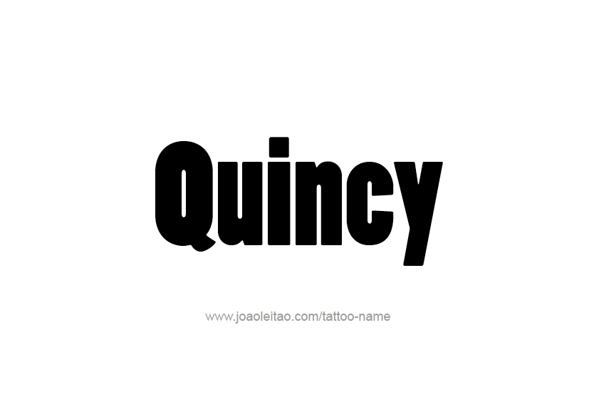 Tattoo Design  Name Quincy   