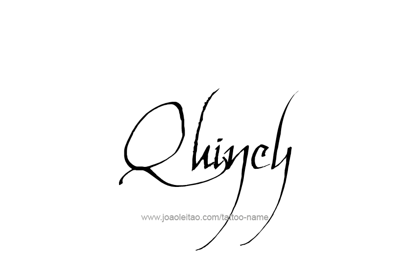 Tattoo Design  Name Quincy   