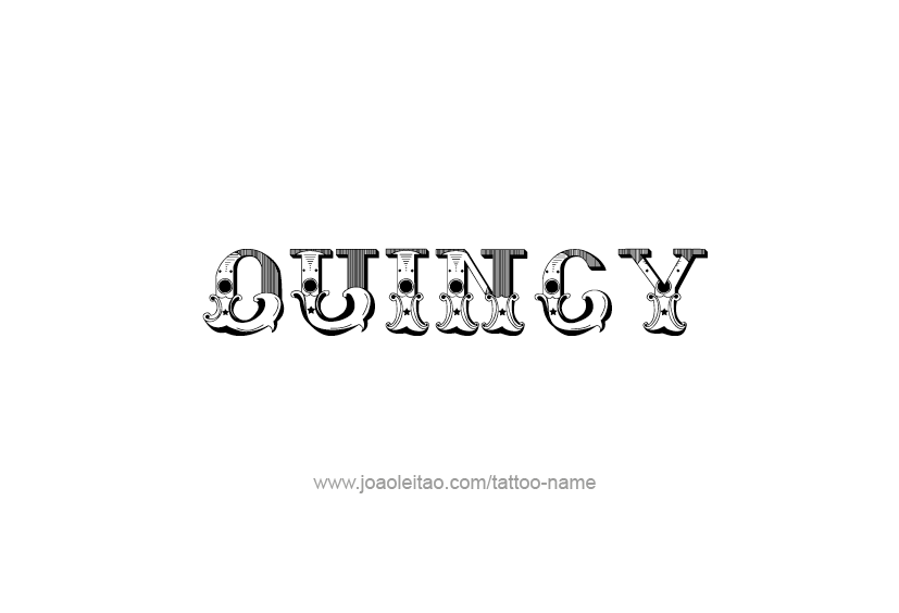 Tattoo Design  Name Quincy   