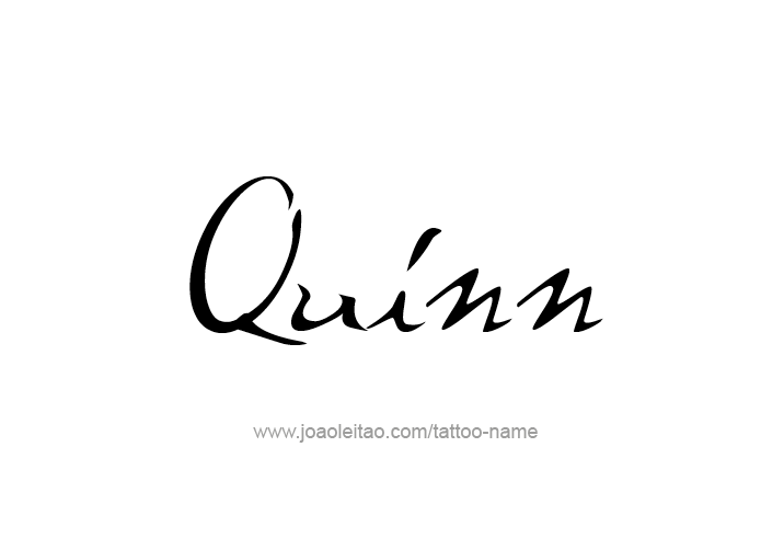 Tattoo Design  Name Quinn   