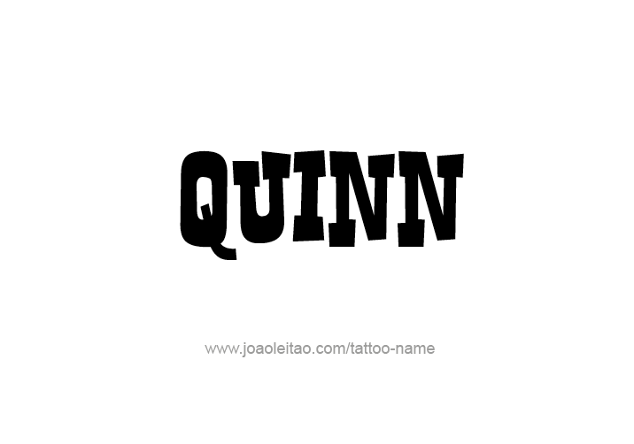 Tattoo Design  Name Quinn   